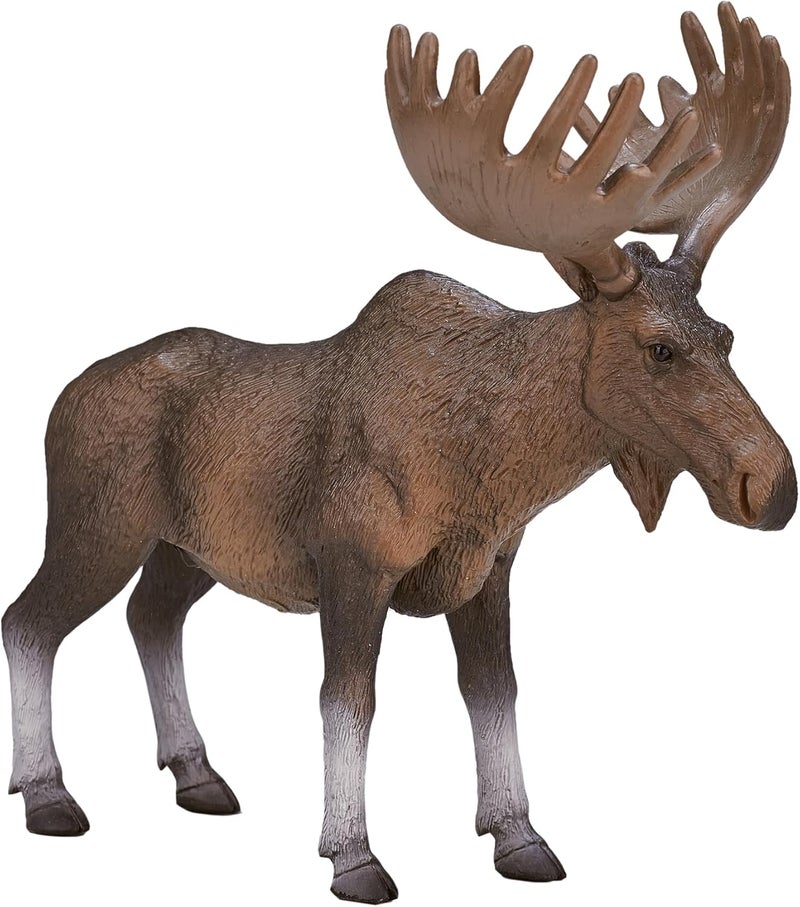 MOJO Moose (European Elk) Realistic International Wildlife Hand Painted Toy Figurine - Image 1